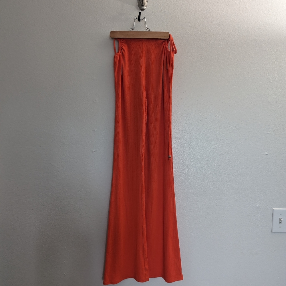 Camila Coelho Carly Pants in Mandarin Red